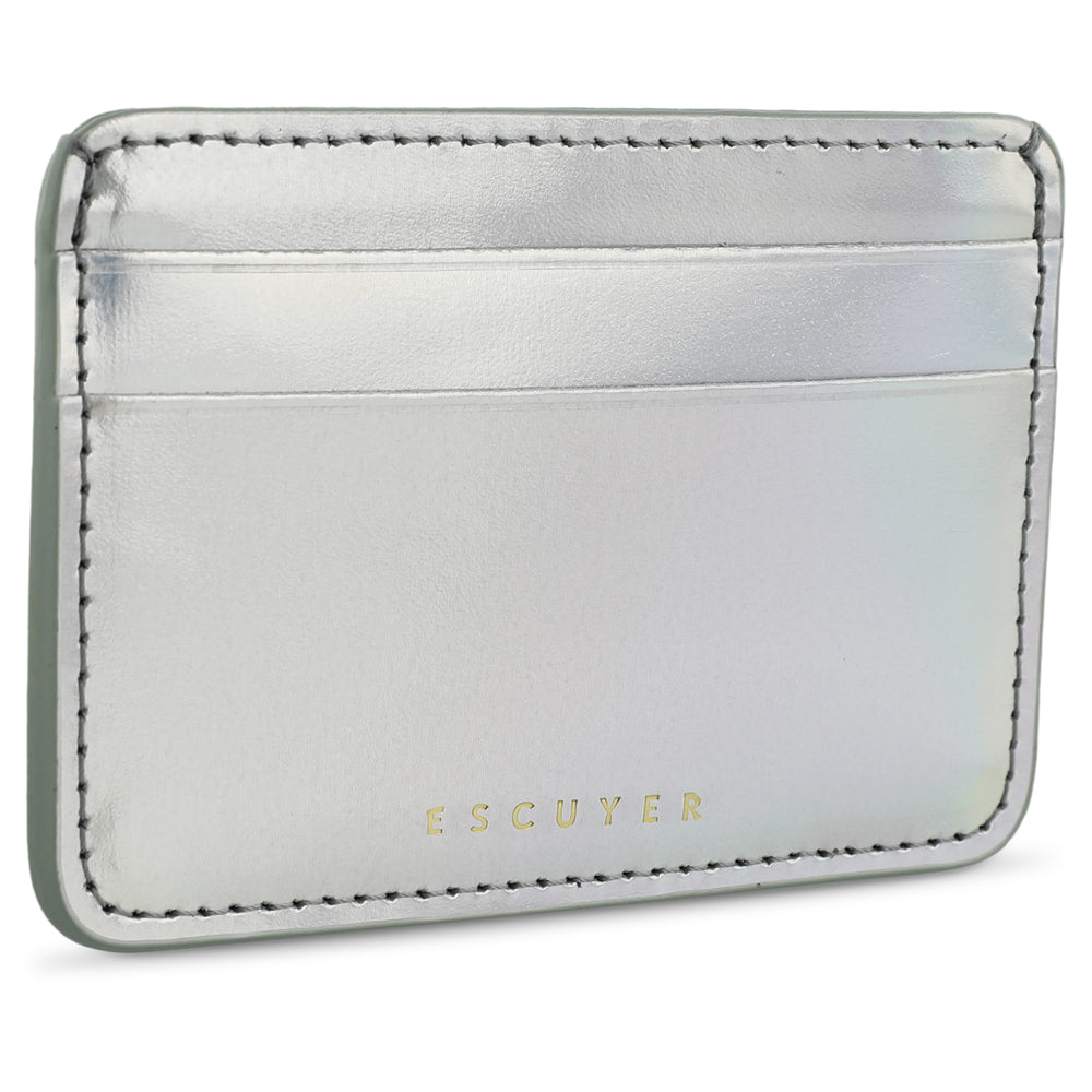 Cardholder - Argent Métallisé Iridescent - Escuyer