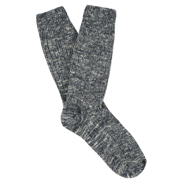 Men Melange Socks - Flame Blue - Escuyer