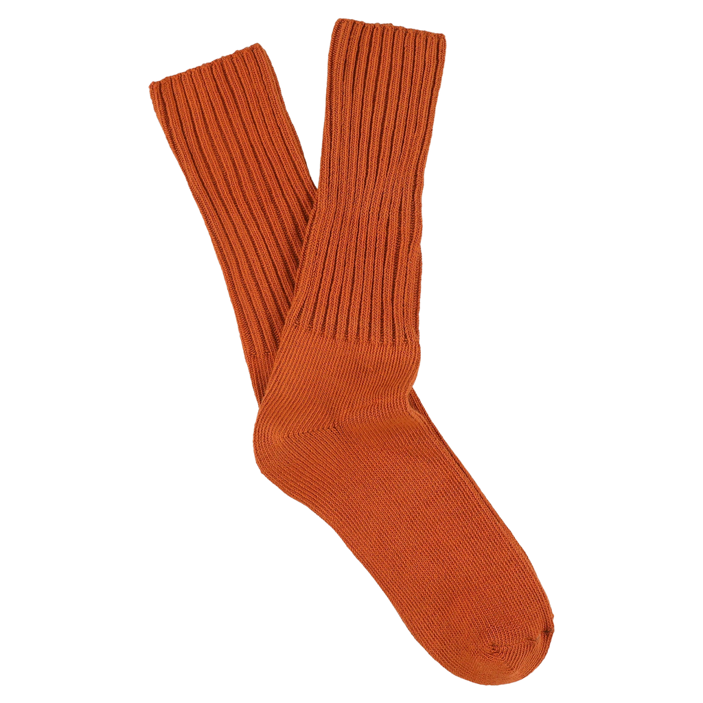 Men Crew Socks - Brick - Escuyer
