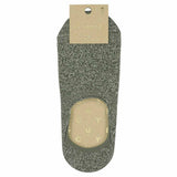 Khaki men's no-show invisible cotton socks by Escuyer