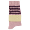 Women 5 Stripes Socks - Pink / Wine - Escuyer