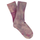 Women Tie Dye Socks - Pink / Violet