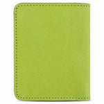 Escuyer clorofilla slim wallet showing slim profile and hand painted edges