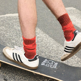 Men Tie Dye Socks - Brown / Blue