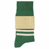 Men Stripes socks - Green / Ecru - Escuyer