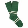 Men Stripes socks - Green / Ecru - Escuyer
