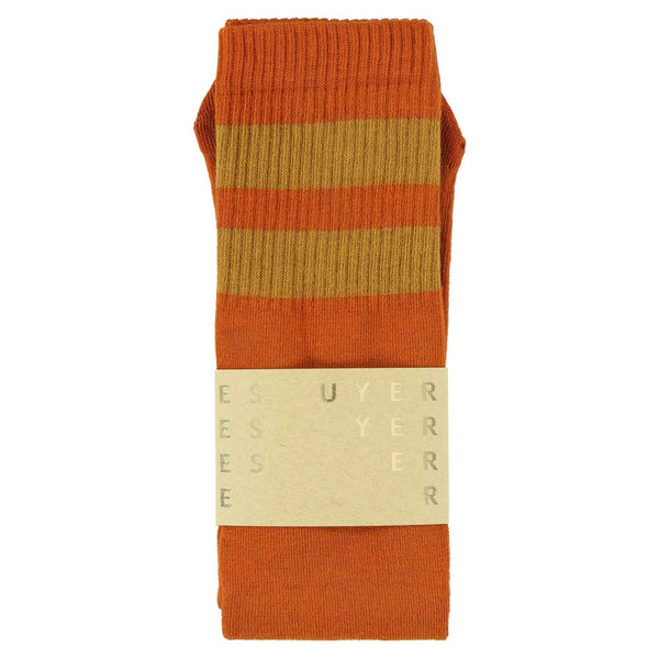 Unisex Tube Socks - Orange / Brown - Escuyer