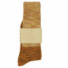 Men Melange Block Socks Mustard / Brown - Escuyer