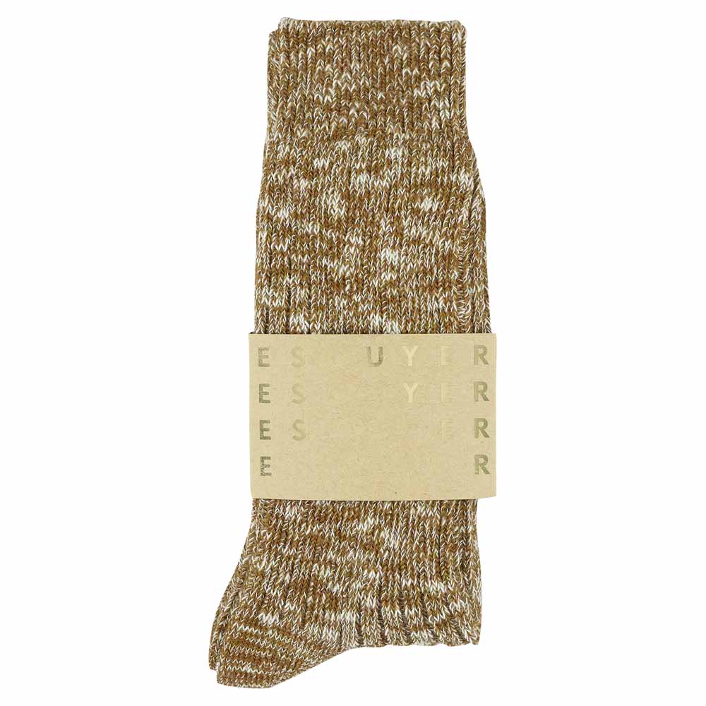 Men Melange Socks - Brown - Escuyer