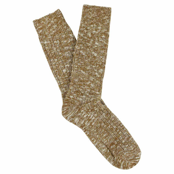 Men Melange Socks - Brown - Escuyer