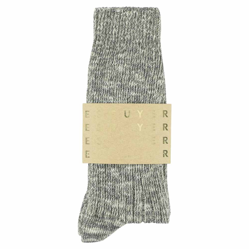 Men Melange Socks - Light Grey - Escuyer