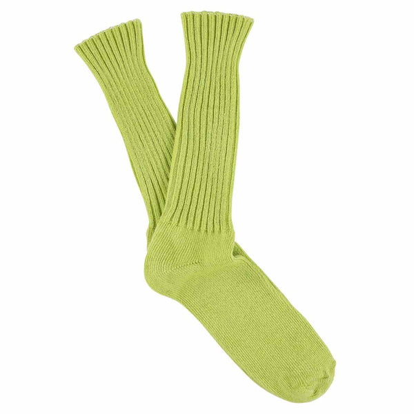 Men Crew Socks - Green Bandana - Escuyer