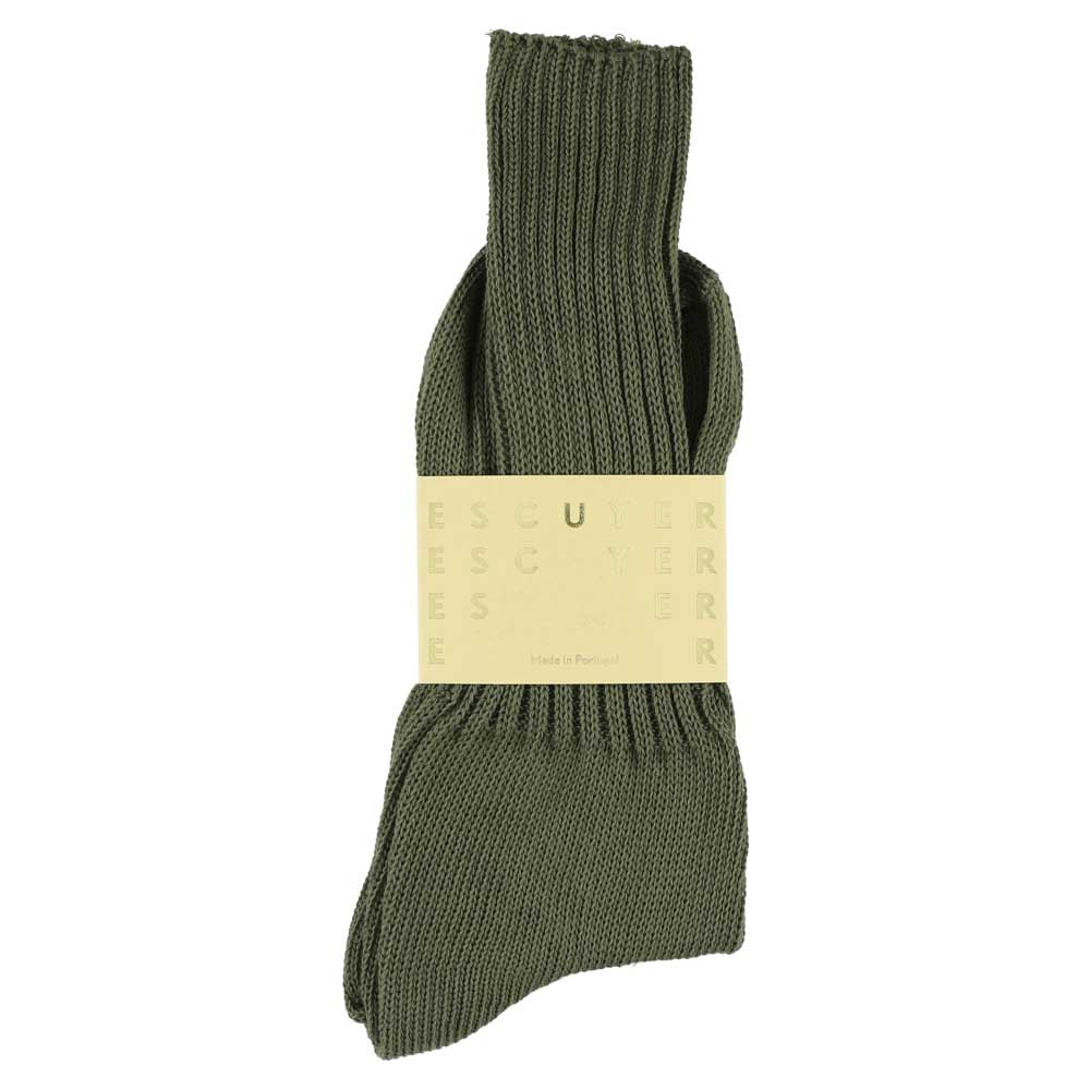 Men Crew Socks - Khaki - Escuyer