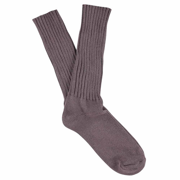 Men Crew Socks - Off Purple - Escuyer