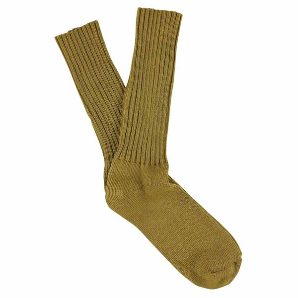 Men Crew Socks - Olive Oil - Escuyer
