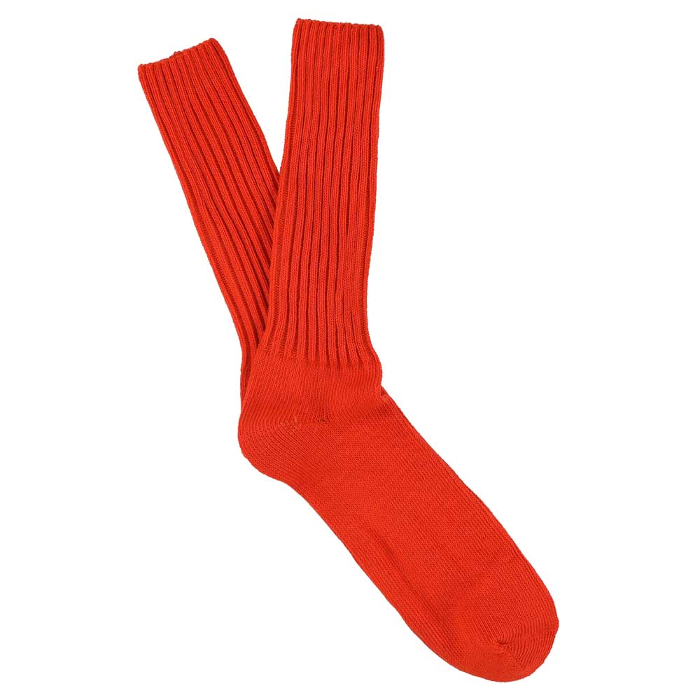 Men Crew Socks - Orange - Escuyer