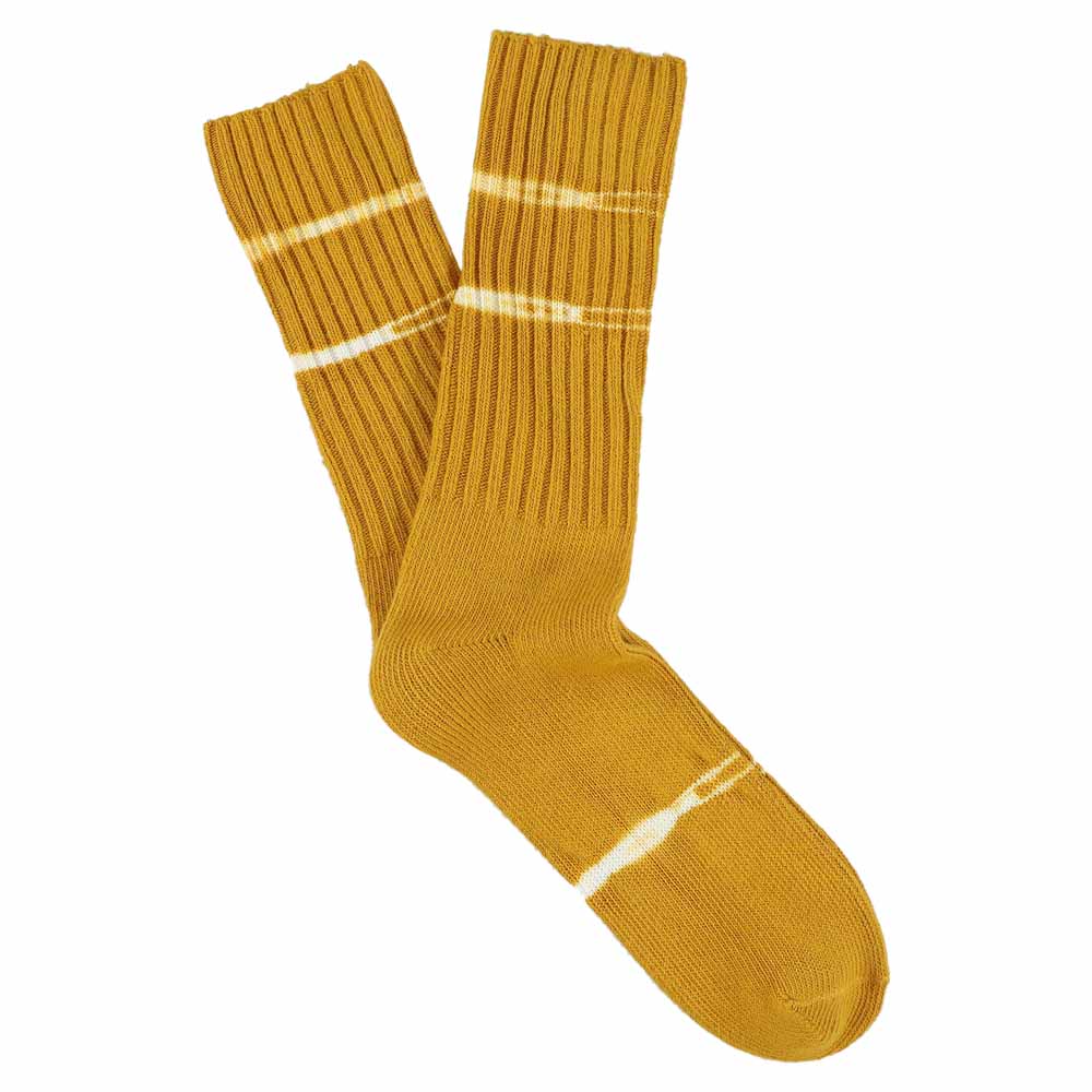 Men Mustard Dyed Socks - Escuyer