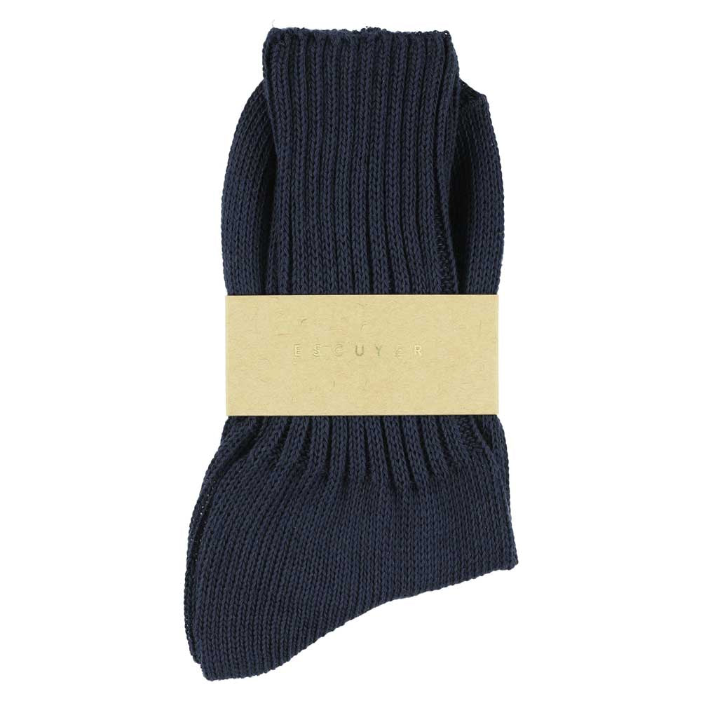 Women Crew Socks - Navy - Escuyer