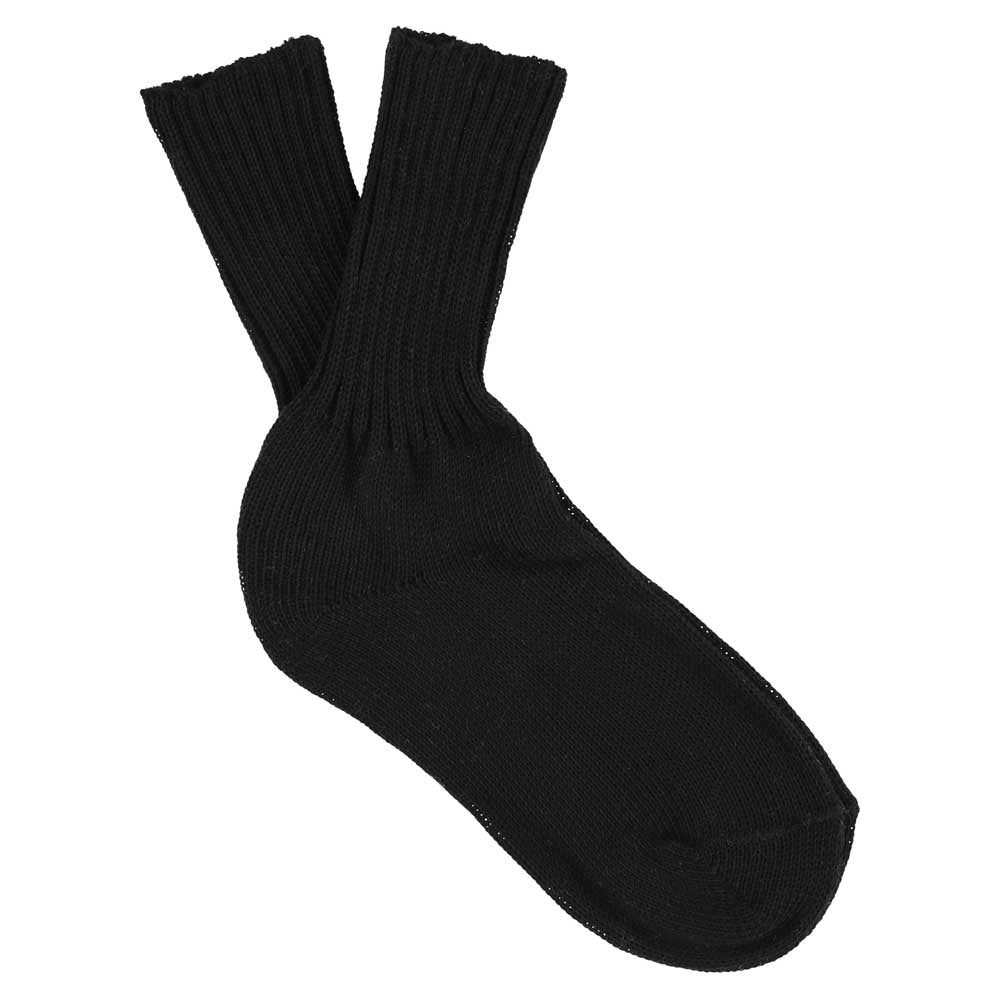 Women Crew Socks - Black - Escuyer