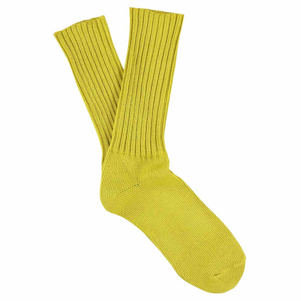 Women Crew Socks - Yellow - Escuyer