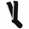 Women Knee High Socks Black / Ecru - Escuyer
