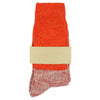 Women Melange Block Socks - Orange / Pink - Escuyer
