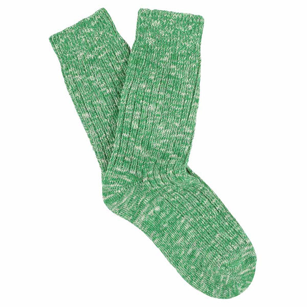 Women Melange Socks - Bright Green - Escuyer