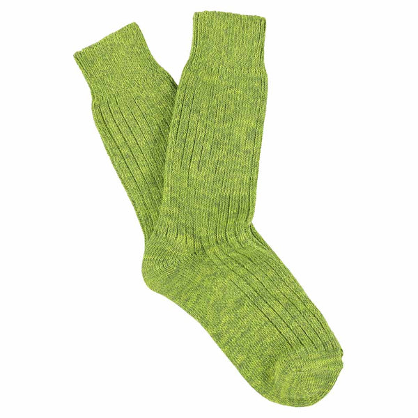 Women Melange Socks - Lime - Escuyer