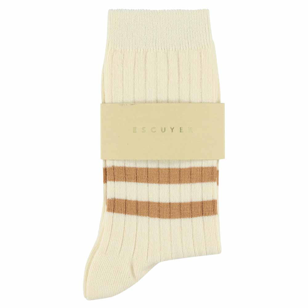 Women Stripes Ecru / Pink - Escuyer