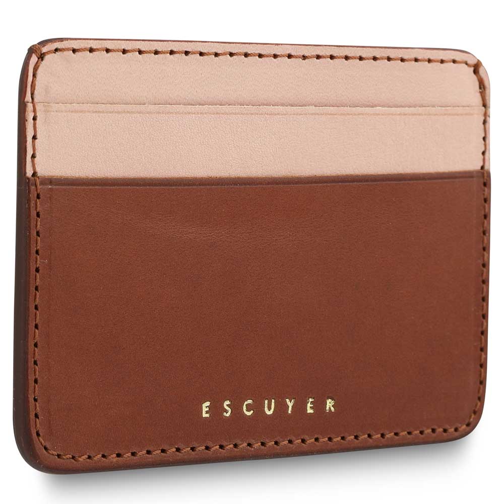Cardholder - Cognac / Pink - Escuyer