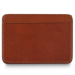 Escuyer cognac and pink cardholder showing two-tone colour layout — handmade in Portugal