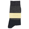 Lurex Block Socks - Gold  / Black - Escuyer