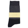 Lurex Block Socks - Silver  / Blue - Escuyer