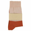 Women Block Socks - Pink / Brick - Escuyer