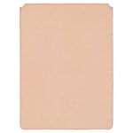 Escuyer cognac and pink leather MacBook sleeve — pink back panel, two-tone Italian veg-tanned leather