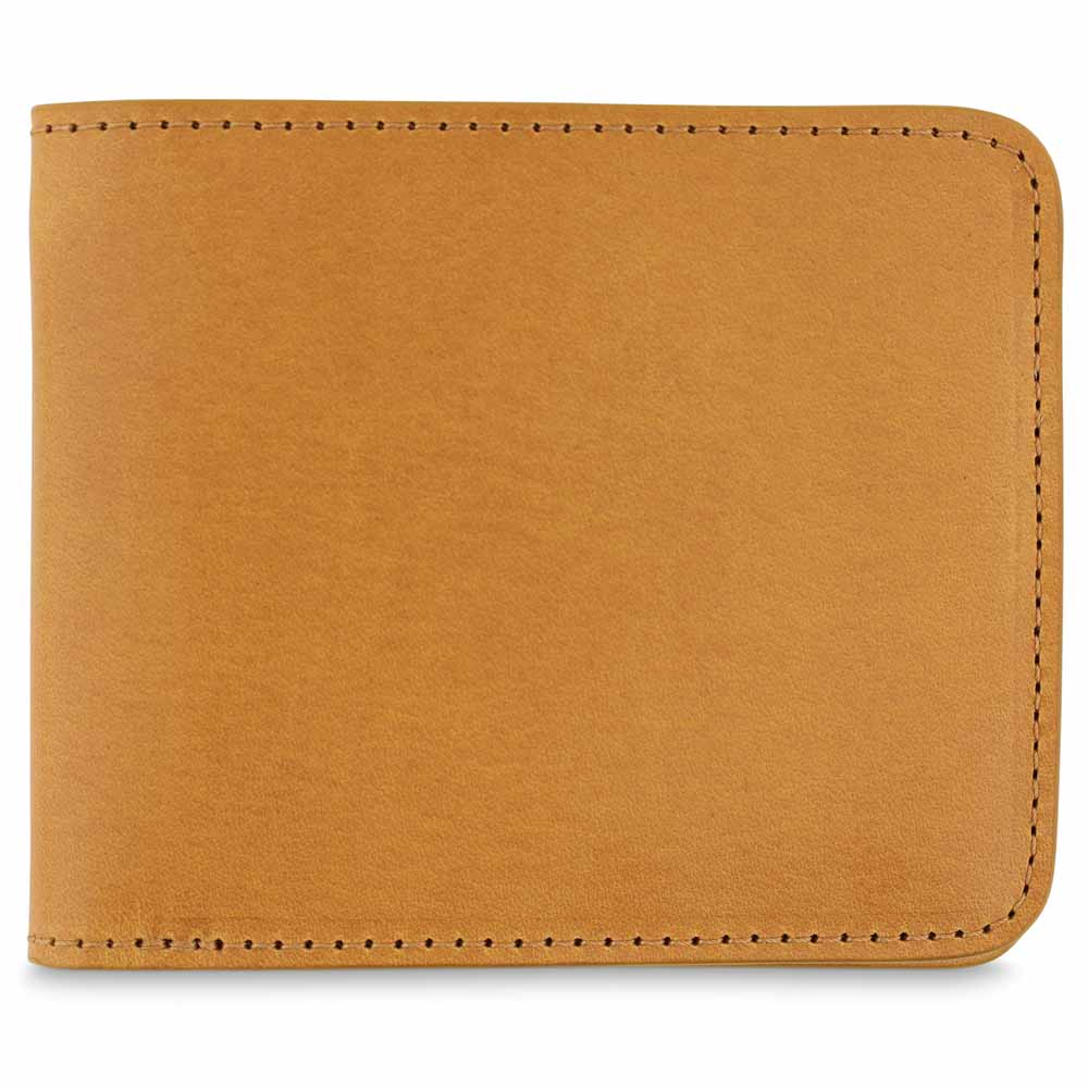 Leather Billfold Wallet - Mustard / Natural - Escuyer