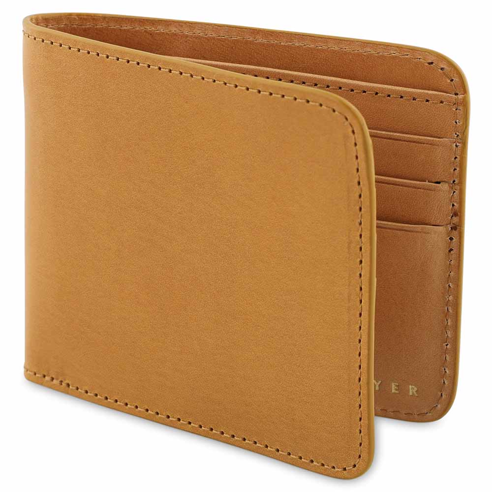 Leather Billfold Wallet - Mustard / Natural - Escuyer