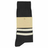 Men Stripes socks - Off Black / Ecru - Escuyer