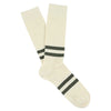 Men Stripes socks - Ecru / Khaki - Escuyer