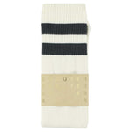 Unisex Tube Socks - Off White / Navy - Escuyer